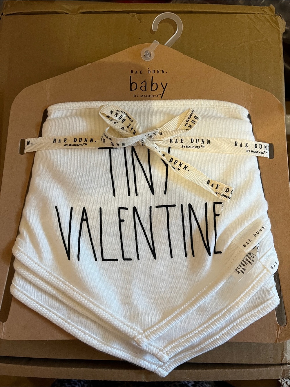 Rae Dunn White 'Tiny Valentine' Kids Bibs